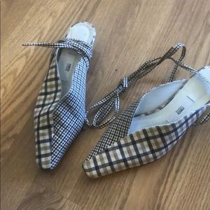 Miista plaid heels